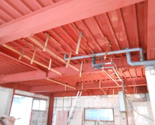 鉄部塗装の施工完了