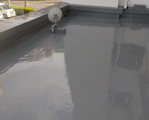 屋上防水完工