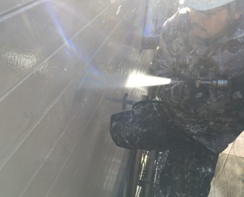 外壁の高圧洗浄