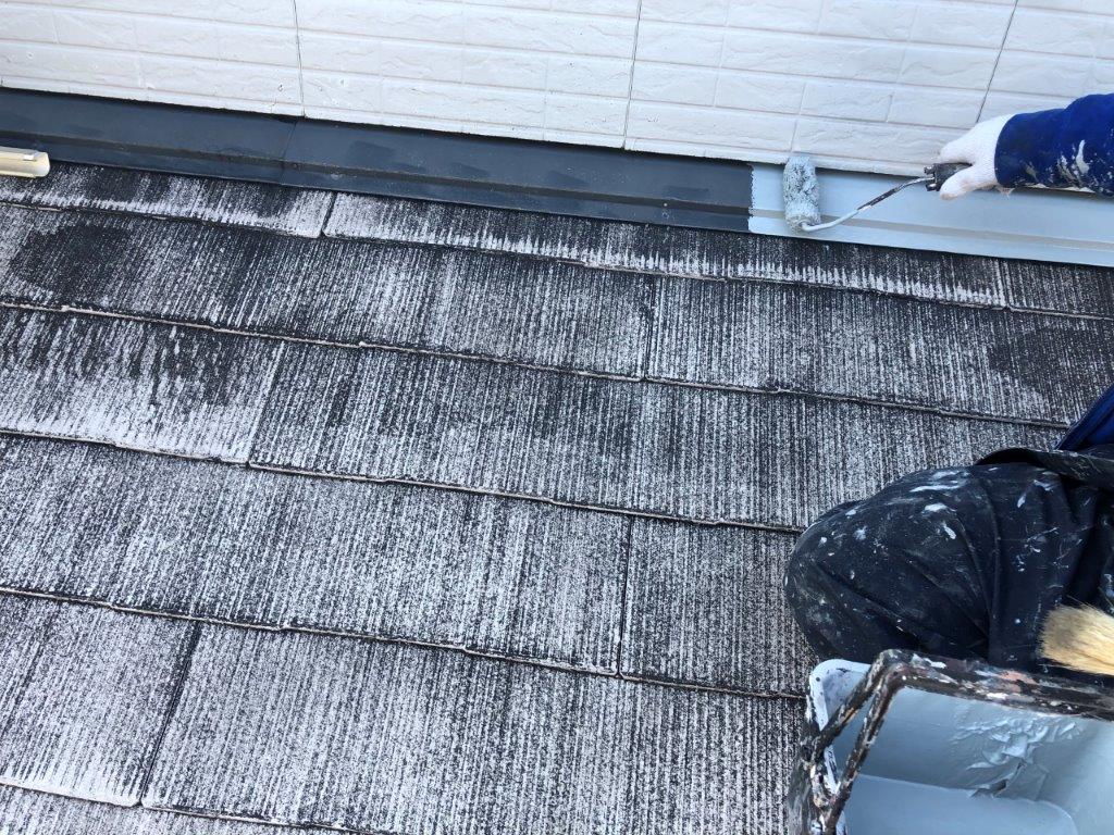 屋根板金部 錆止め材塗布