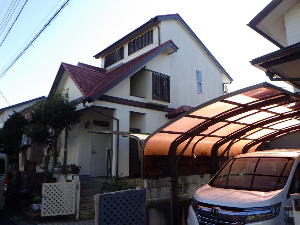 外壁の塗り替え塗装前