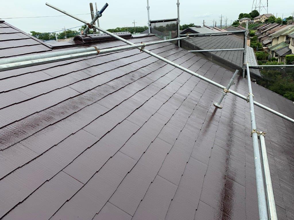 屋根の塗り替え塗装後